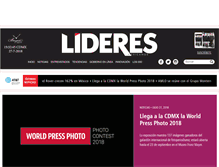 Tablet Screenshot of lideresmexicanos.com